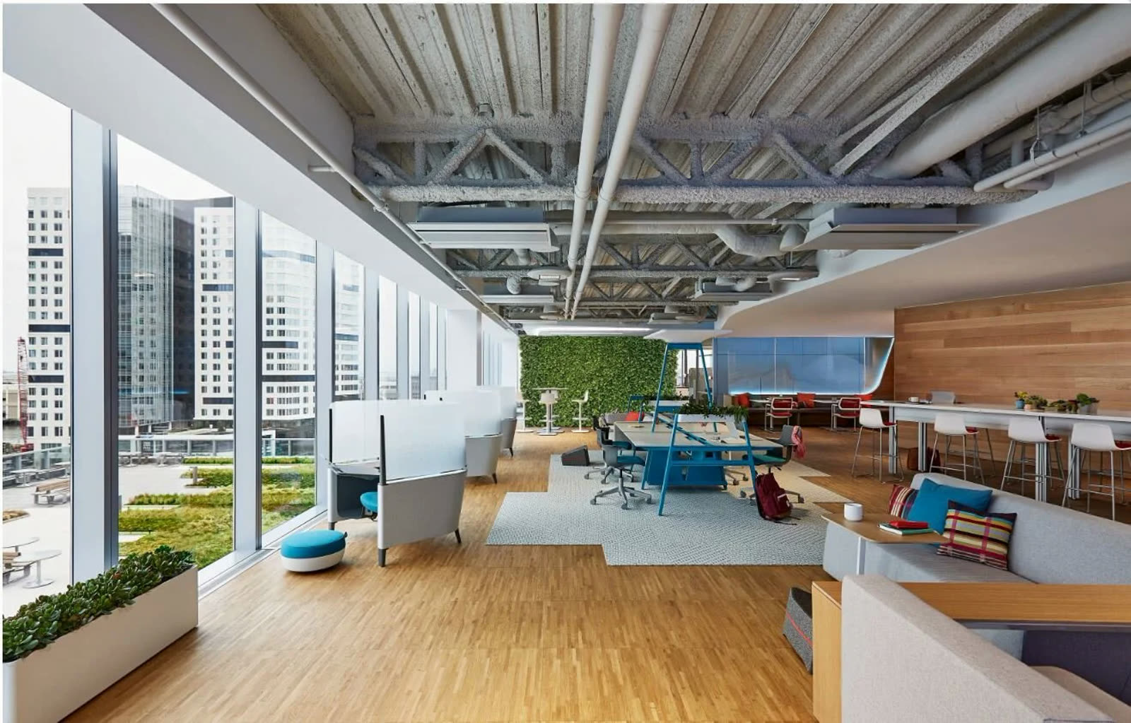 Modern commercial workplace